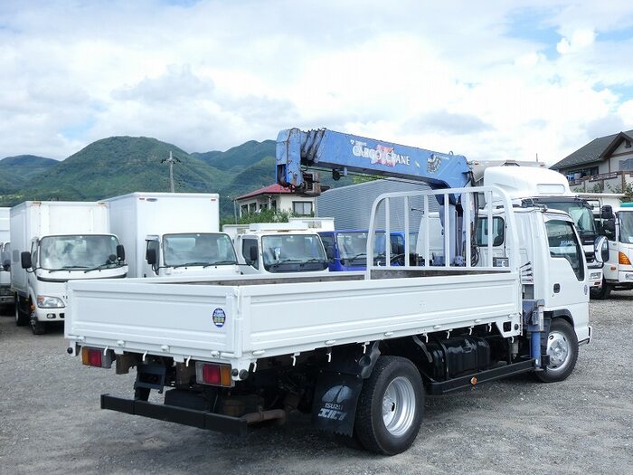 いすゞ エルフ 小型 クレーン付 床鉄板 4段｜画像2