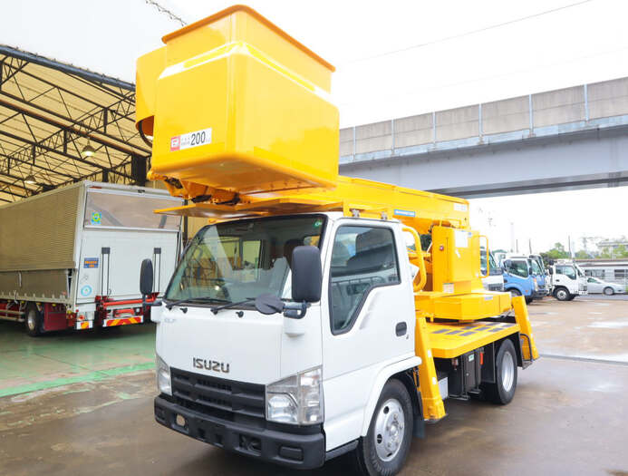 いすゞ エルフ 小型 高所・建柱車 高所作業車 BDG-NKR85N