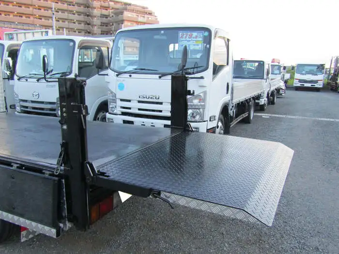 いすゞ エルフ 小型 平ボディ パワーゲート 床鉄板の中古トラック画像14