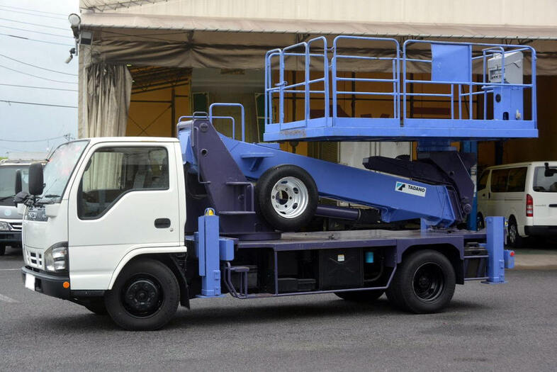 いすゞ エルフ 小型 高所・建柱車 高所作業車 PB-NKR81N