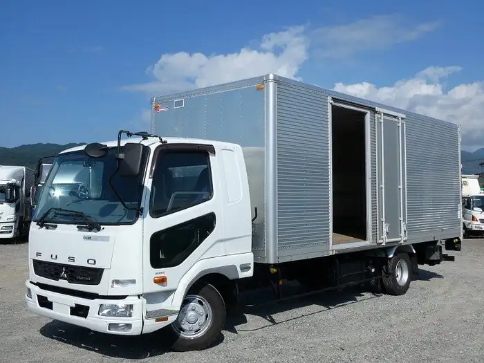 三菱 ファイター 中型/増トン アルミバン パワーゲート サイドドアの中古トラック画像1