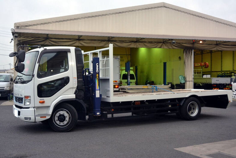 三菱 ファイター 中型/増トン 車両重機運搬 セルフローダー 2KG-FK72FY