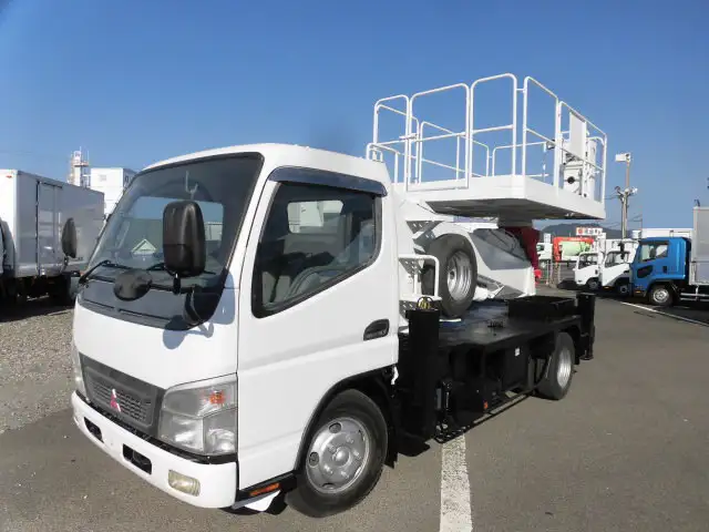 三菱 キャンター 小型 高所・建柱車 高所作業車 PA-FE73DEXの中古トラック画像1