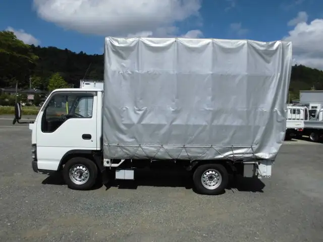 いすゞ エルフ 小型 平ボディ 幌 パワーゲートの中古トラック画像3