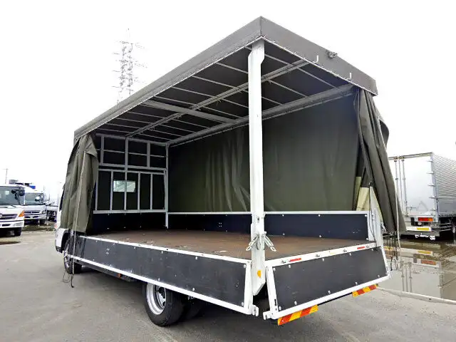 三菱 キャンター 小型 平ボディ 幌 床鉄板の中古トラック画像10