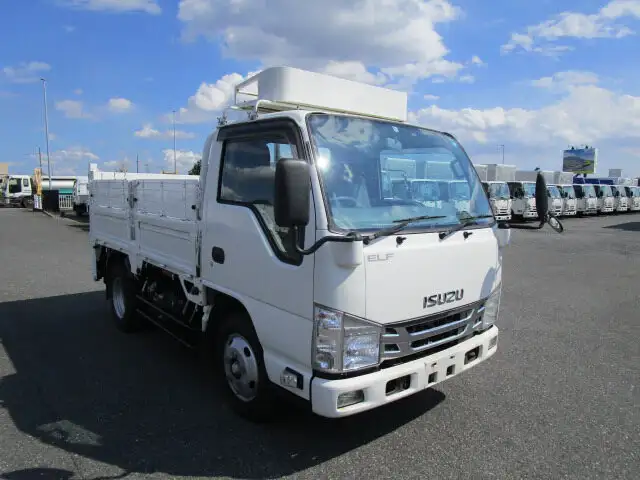いすゞ エルフ 小型 平ボディ パワーゲート 床鉄板の中古トラック画像2