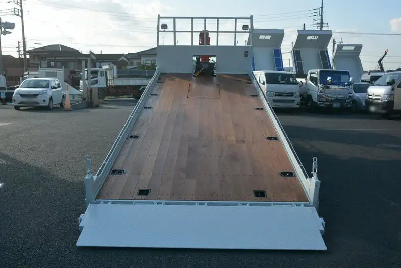 三菱 ファイター 中型/増トン 車両重機運搬 4段クレーン ラジコンの中古トラック画像12