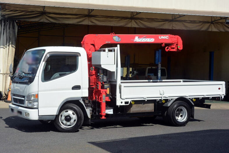 三菱 キャンター 小型 クレーン付 ワイドロング KK-FE83EEN