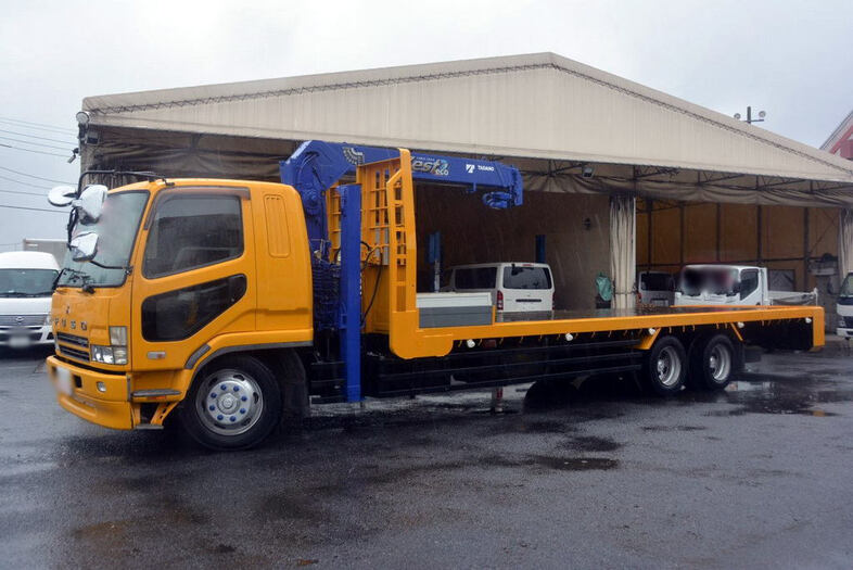 三菱 ファイター 中型/増トン 車両重機運搬 セルフローダー PJ-FQ61FU
