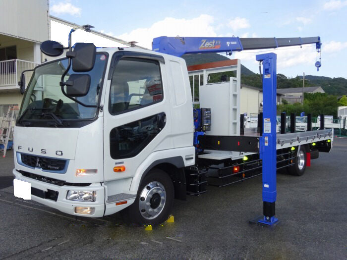 三菱 ファイター 中型/増トン 車両重機運搬 セルフローダー 2KG-FK62FZ