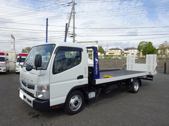 三菱 キャンター 小型 車両重機運搬 セーフティーローダー 2PG-FEB50