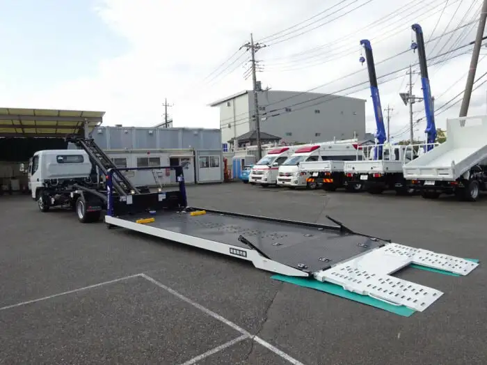 三菱 キャンター 小型 車両重機運搬 ラジコン ウインチの中古トラック画像11