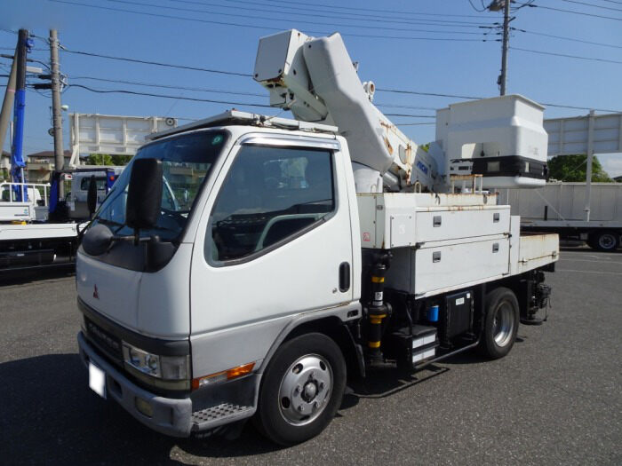 三菱 キャンター 小型 高所・建柱車 高所作業車 KK-FE53EB