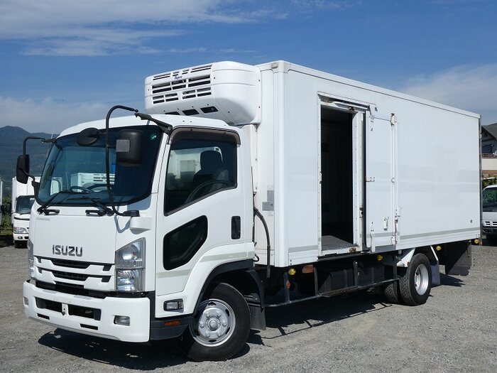 いすゞ フォワード 中型 冷凍冷蔵 床アルミ 2エバ|画像1