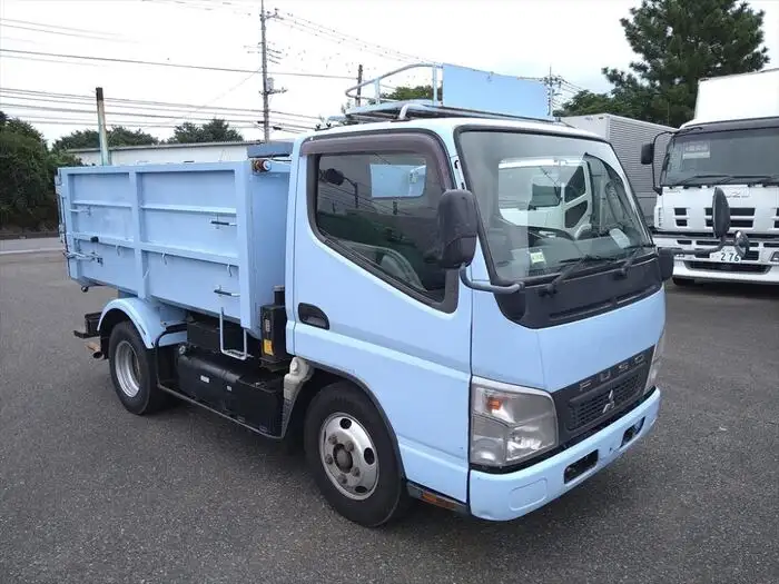 三菱 キャンター 小型 ダンプ 土砂禁 天蓋付きの中古トラック画像2