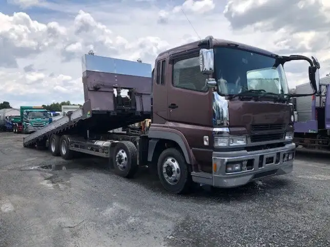 三菱 スーパーグレート 大型 車両重機運搬 ラジコン ウインチの中古トラック画像2