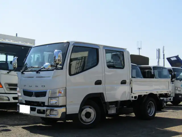 三菱 キャンター 小型 平ボディ Wキャブ 2RG-FBA20の中古トラック画像1