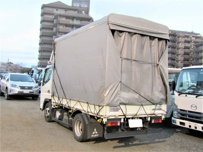 三菱 キャンター 小型 平ボディ 幌 TKG-FBA20の中古トラック画像4