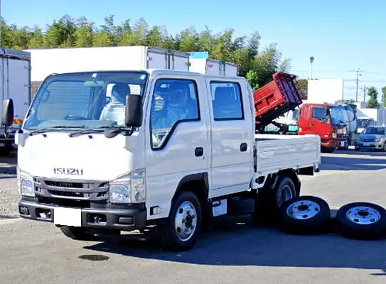 いすゞ エルフ 小型 平ボディ Wキャブ TPG-NJS85Aの中古トラック画像1