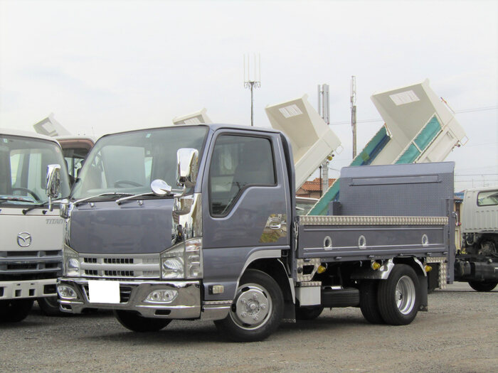 いすゞ エルフ 小型 平ボディ 10尺 BKG-NJR85AN