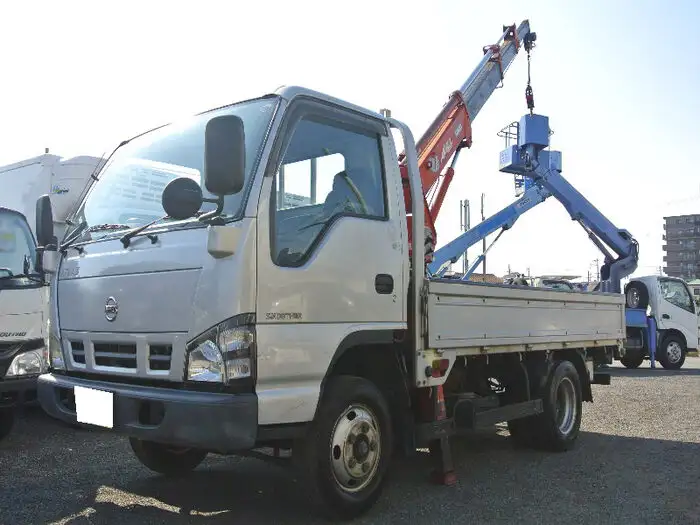 日産 アトラス 小型 クレーン付 床鉄板 3段の中古トラック画像1