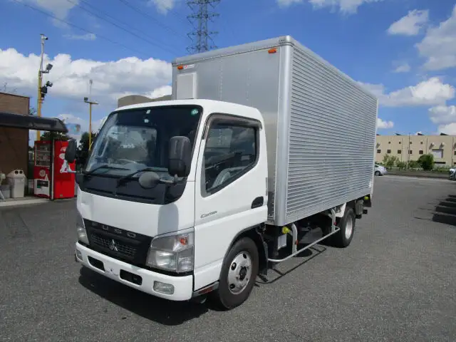三菱 キャンター 小型 アルミバン パワーゲート 床鉄板 の中古トラック【車両No.117036】