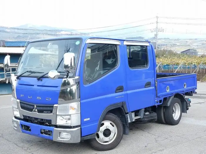三菱 キャンター 小型 平ボディ Wキャブ TPG-FBA20の中古トラック画像1