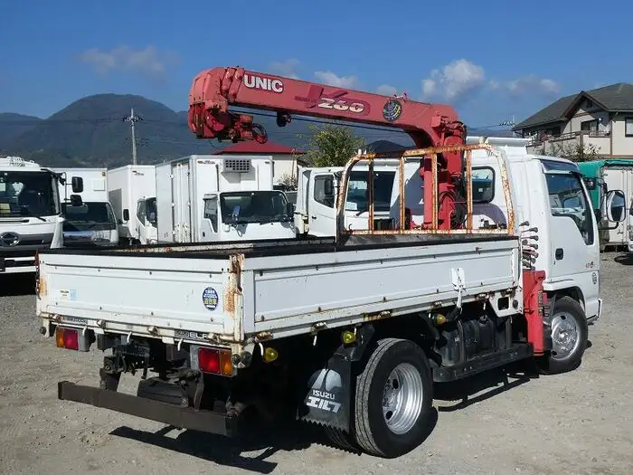 いすゞ エルフ 小型 クレーン付 3段 フックインの中古トラック画像3