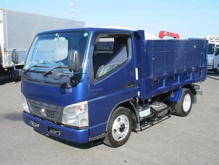 三菱 キャンター 小型 ダンプ 土砂禁 PDG-FE71DDの中古トラック画像1