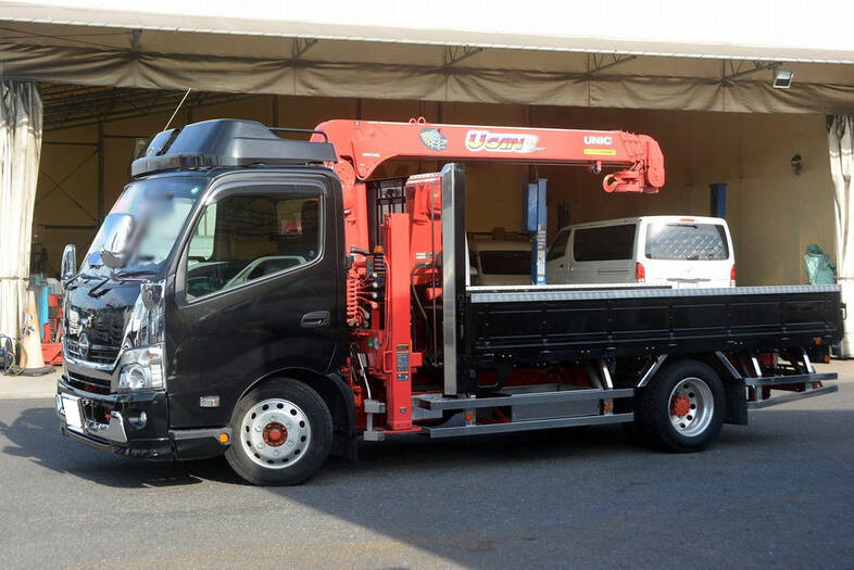日野 デュトロ 小型 車両重機運搬 セルフローダー TDG-XZU710M