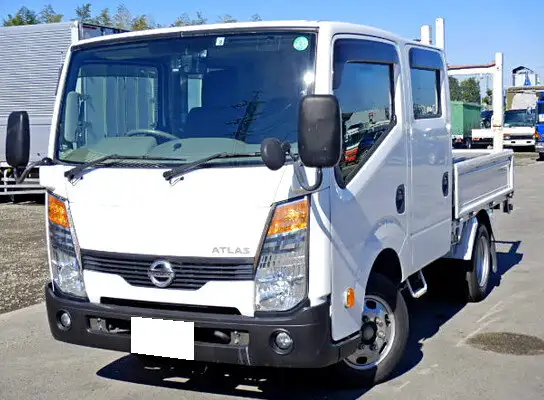 日産 アトラス 小型 平ボディ Wキャブ CBF-SQ2F24の中古トラック画像1