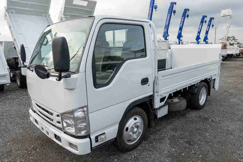 いすゞ エルフ 小型 平ボディ 10尺 TRG-NKR85A