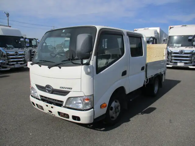 日野 デュトロ 小型 平ボディ Wキャブ パワーゲートの中古トラック画像1