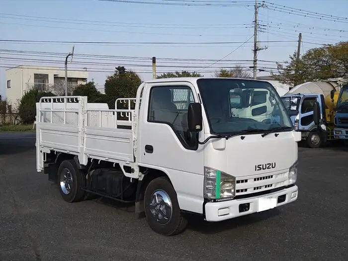 いすゞ エルフ 小型 平ボディ パワーゲート 床鉄板の中古トラック画像2