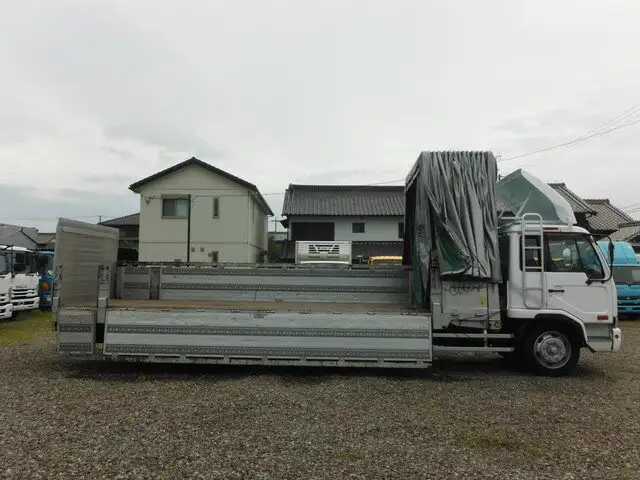 日産UD コンドル 中型/増トン 平ボディ 幌 パワーゲートの中古トラック画像9