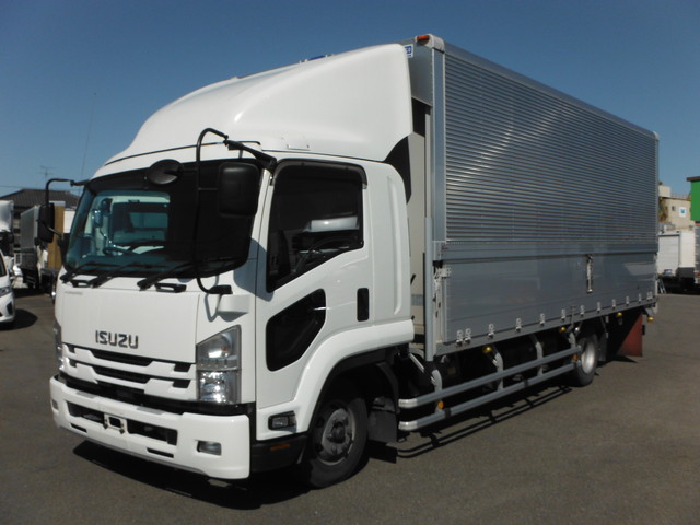 三菱 スーパーグレート 大型 平ボディ 床鉄板 ベッド の中古トラック【車両No.141333】