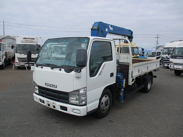 いすゞ エルフ 小型 クレーン付 標準ロング BKG-NKR85AR