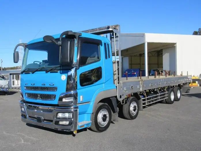 三菱 スーパーグレート 大型 平ボディ エアサス ベッド の中古トラック【車両No.118350】