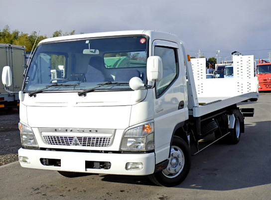 三菱 キャンター 小型 車両重機運搬 セーフティーローダー PDG-FE83DN
