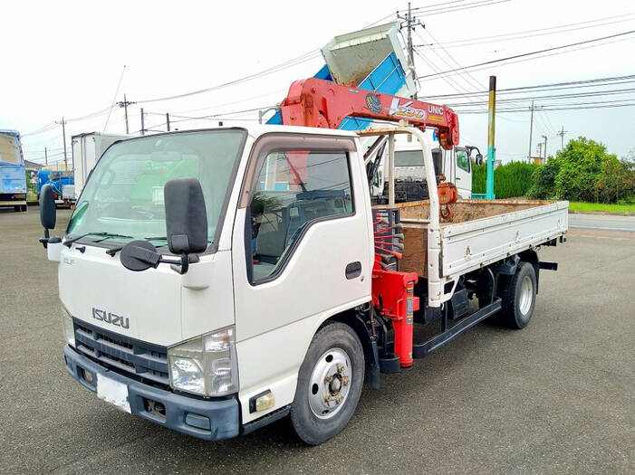 いすゞ エルフ 小型 クレーン付 標準ロング
