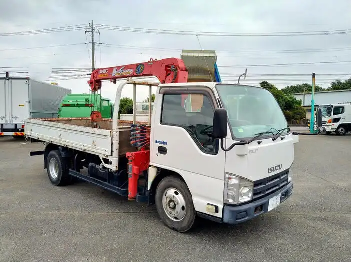 いすゞ エルフ 小型 クレーン付 3段 フックインの中古トラック画像2