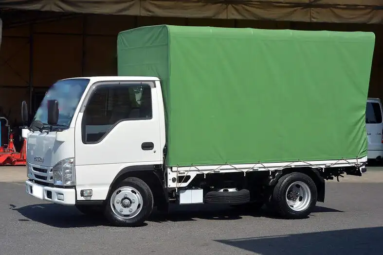いすゞ エルフ 小型 平ボディ 幌 TRG-NHR85A の中古トラック【車両No.119171】