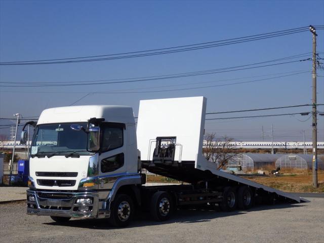 三菱 スーパーグレート 大型 車両重機運搬 セーフティーローダー QPG-FS60VZ