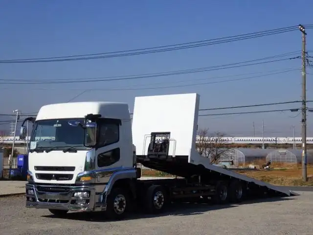 三菱 スーパーグレート 大型 車両重機運搬 ハイルーフ ウインチの中古トラック画像1