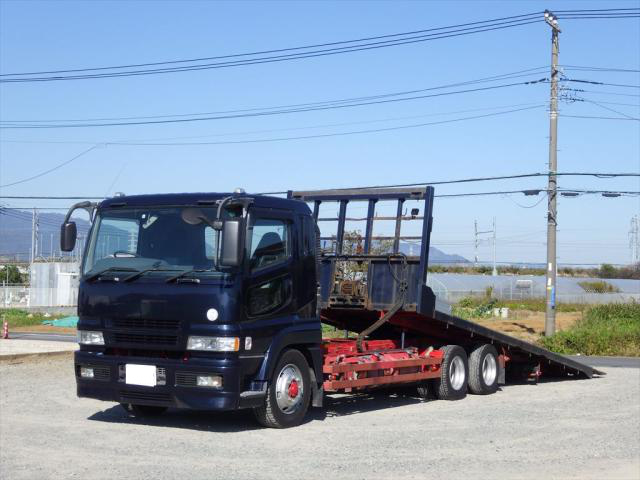 三菱 スーパーグレート 大型 車両重機運搬 セーフティーローダー KL-FY50MNY