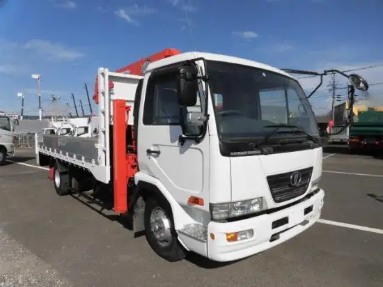 日産UD コンドル 中型/増トン 車両重機運搬 5段クレーン ラジコンの中古トラック画像2