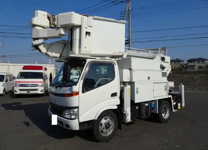 日野 デュトロ 小型 高所・建柱車 高所作業車 電工仕様の中古トラック画像1