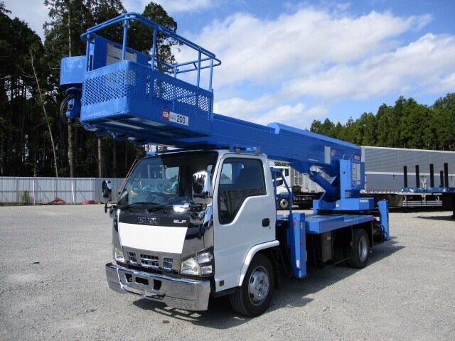 いすゞ エルフ 小型 高所・建柱車 高所作業車 PB-NKR81N