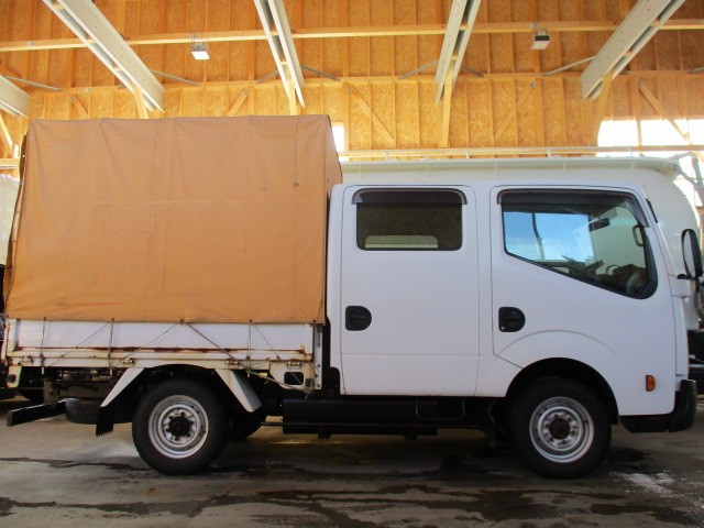 日産 アトラス 小型 平ボディ Wキャブ(ダブルキャブ) 幌の中古トラック画像3