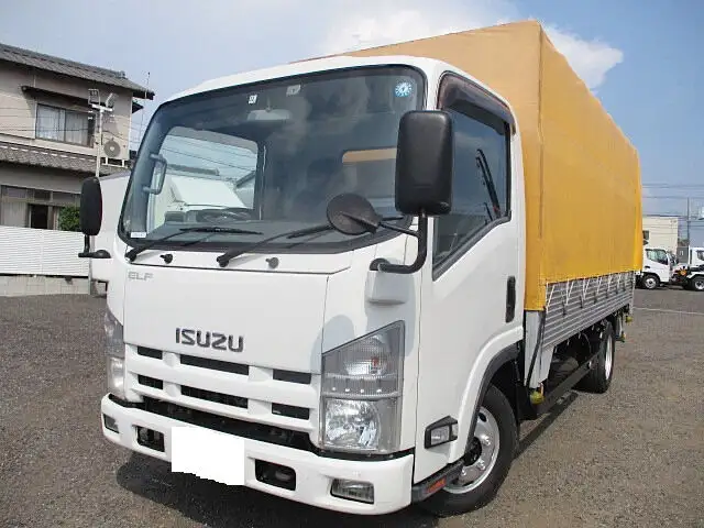 いすゞ エルフ 小型 平ボディ 幌 パワーゲート の中古トラック【車両No.99672】